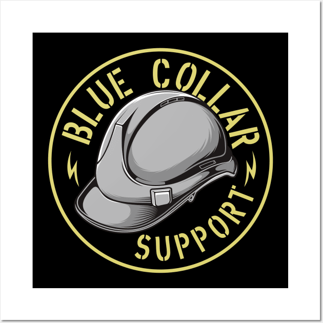 blue collar support Wall Art by Gientescape